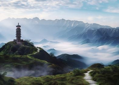 Misty Mountain Pagoda