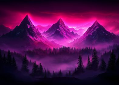 Dreamscape of the Magenta Highlands