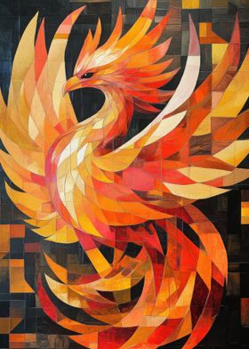 Phoenix Oil Painting