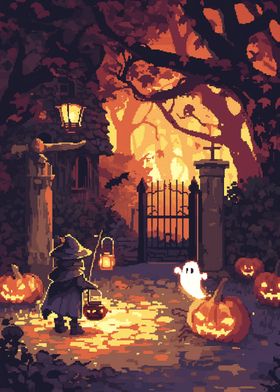 Halloween Night Scene