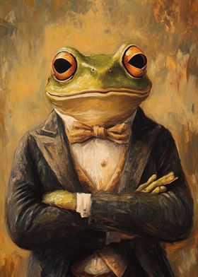 Frog in Tuxedo