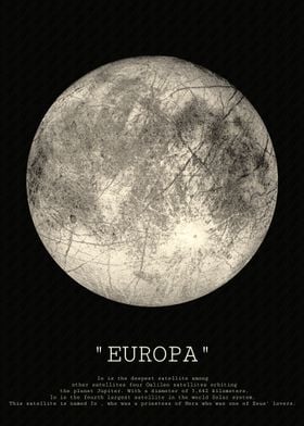 Europa Moon Poster