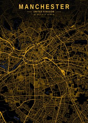 Manchester Golden City Map