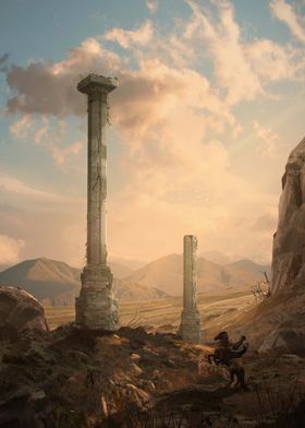 Ruined Pillars Landscape