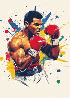 Muhammad Ali Boxing Art