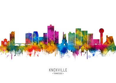 Knoxville Skyline Watercolor