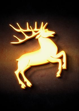 Golden Stag Emblem