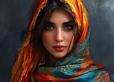 Woman in Headscarf