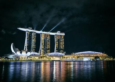 Marina Bay Sands Singapore Night