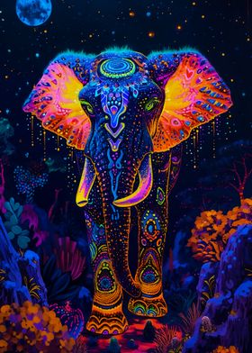 Neon Elephant Animal