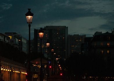 City Lights at Dusk, paris