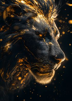 Golden Lion Portrait