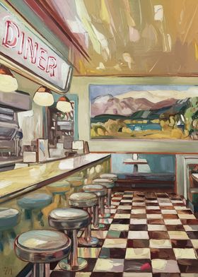 Retro Diner Restaurant