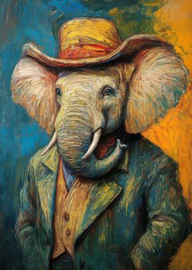 Elephant in a Hat