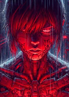 Cyberpunk Android Portrait