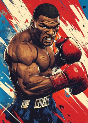 Mike Tyson Boxing Art