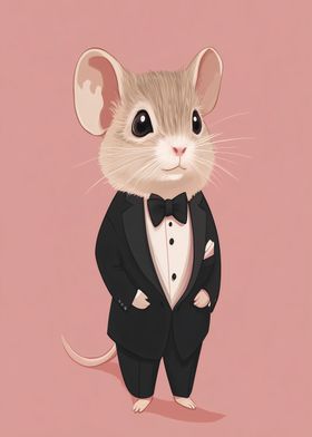 Mouse in Tuxedo