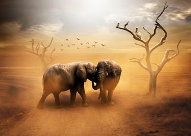 Elephants in the Dust