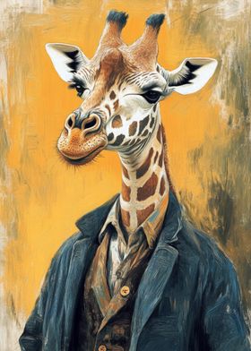 Giraffe in Suit