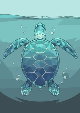 Geometric Sea Turtle