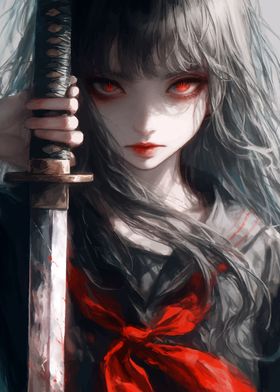 Anime Girl with Katana