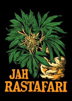 Jah Rastafari Cannabis Art