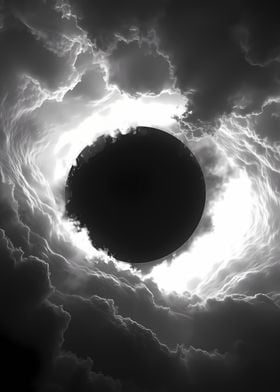 Black Hole in Clouds