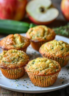 Zucchini Herb Muffins