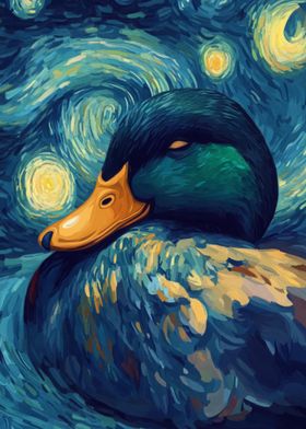 Starry Night Duck