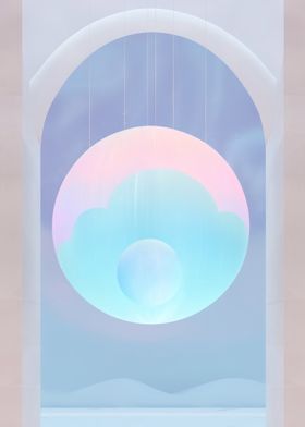 Abstract Pastel Sphere