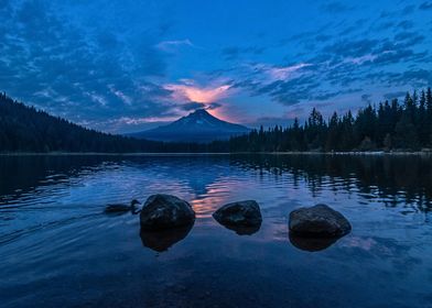 Mountain Lake Sunset