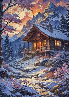 Snowy Mountain Cabin