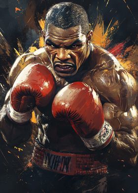 Mike Tyson Boxing Art