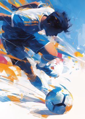 Soccer Player in Action