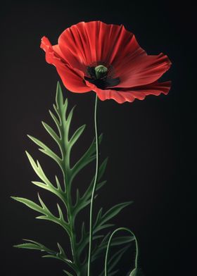 Red Poppy Flower