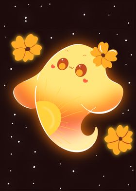 Cute Sun Ghost Spirit 