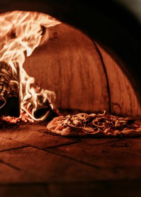 Pizza in Wood-Fired Oven