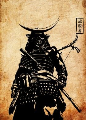 Samurai Warrior Silhouette