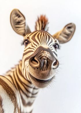 Smiling Zebra Selfie