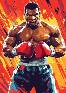 Mike Tyson Boxing Art