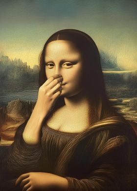 Mona Lisa Funny Bathroom