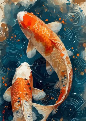 Koi Fish Painting