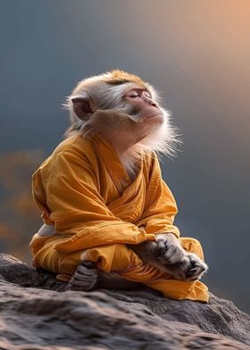 Monkey in Meditation