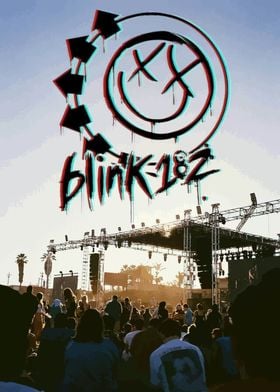 Blink-182 Concert Poster