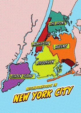 NYC Neighborhoods Map