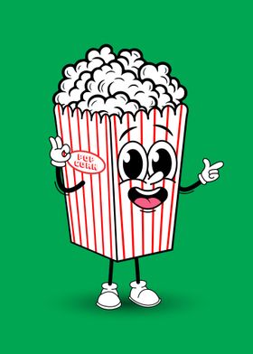 Popcorn Character Illustration