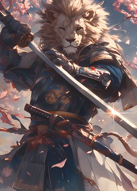 Lion Samurai Warrior