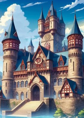 Medieval Castle Illustration