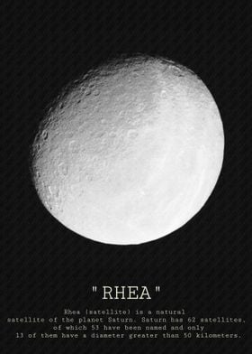 Rhea Moon of Saturn