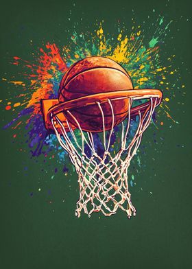 Basketball Colorfull Sport